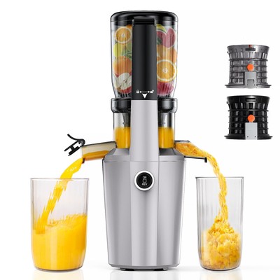 Cold Press Juicer Machine, Slow Masticating Juicer with 96% Yield, Wide Chute...
