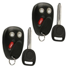 Key Fob Keyless Entry Remote with Ignition Key fits 2003-2006 Chevy 2-Pack