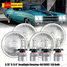 4pcs 5-34 5.75 Led Headlights Highlow Beam For Chevrolet Chevelle 1964-1970 4pcs 5-34 5.75 Led Headlights Highlow Beam For Chevrolet Chevelle 1964-1970
