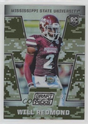 2016 Panini Prizm Collegiate Draft Picks Camo 190/199 Will Redmond Rookie RC 0c2