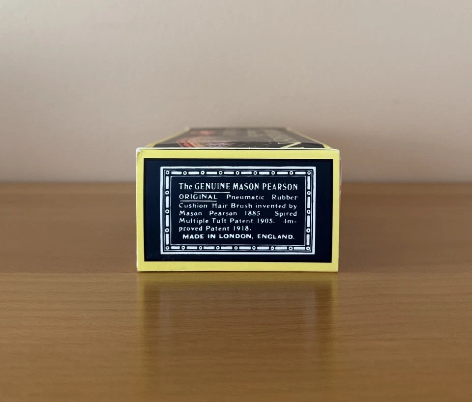 Cepillo de pelo Mason Pearson práctico cerdas de jabalí B3 rubí oscuro cerdas puras nuevo con caja Foto 4 de 4