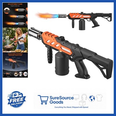 Adjustable Flame Propane Torch Gun for Searing, BBQ, and Charcoal Lighting