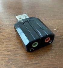 External USB Stereo Sound Card Audio Adapter Headphone Microphone For PC Mac