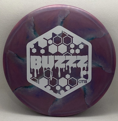 NEW Discraft ESP FLX BUZZZ  Swirly Pink w/OTB Honey Hex White Stamp 177+