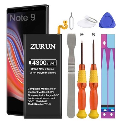 Zueus Galaxy Note 9 Battery Upgraded Zurun 4300Mah Li-Polymer Battery