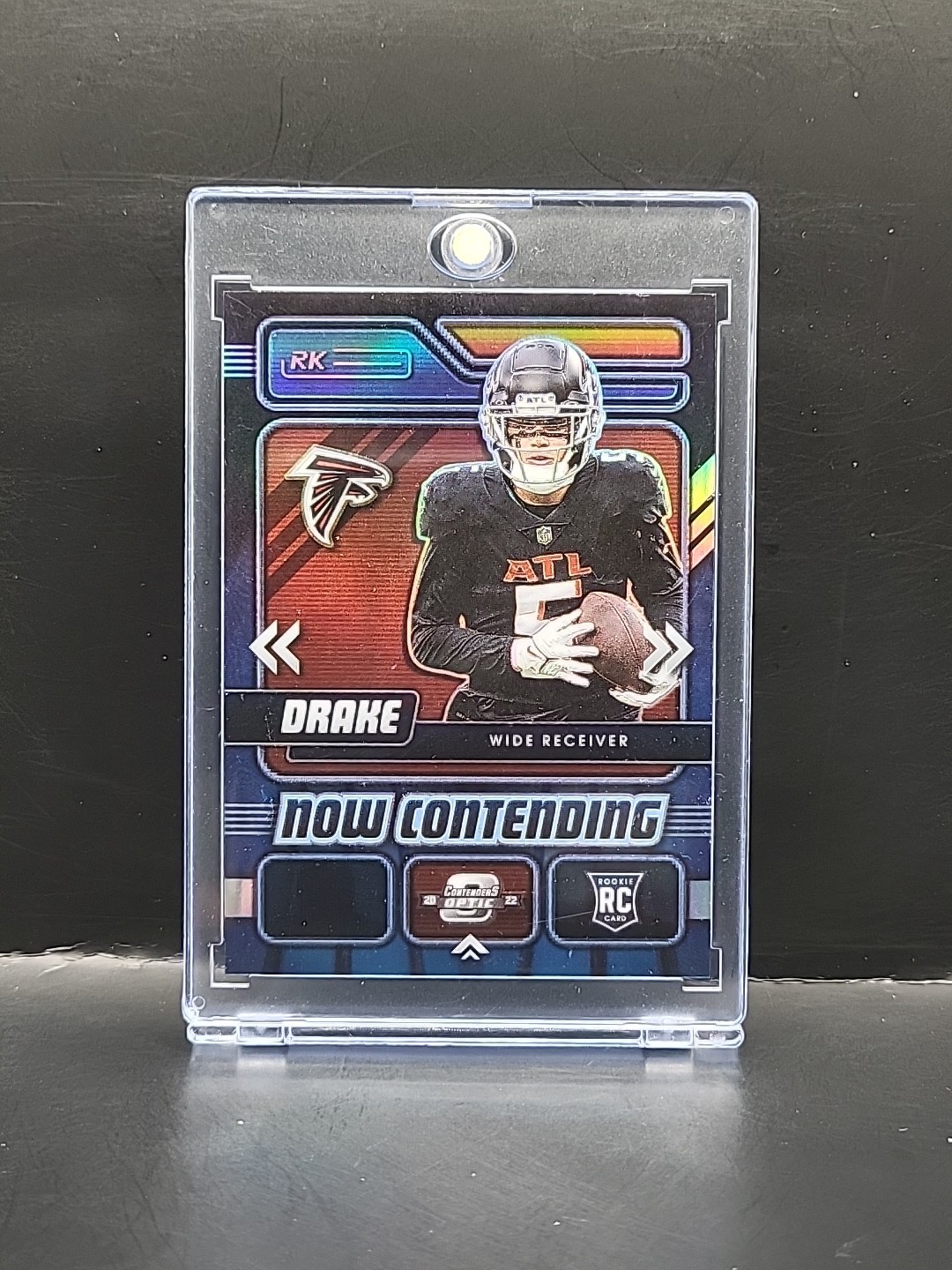 2022 Contenders Optic - Drake London #NC-6 Now Contending Rookie RC Case Hit