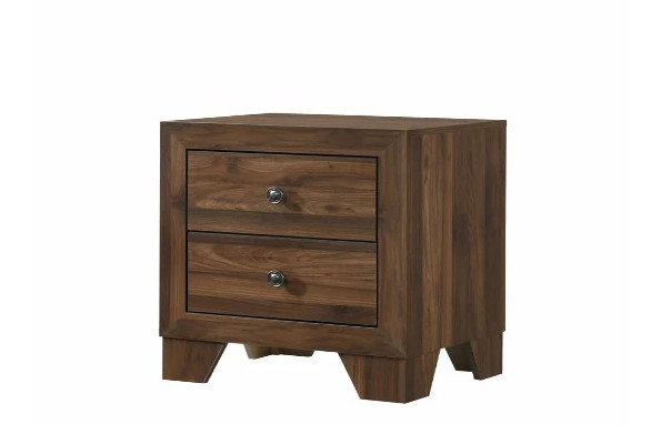 Crown Mark Millie Panel Bedroom Set with Chest in Rich Cherry Brown Finish