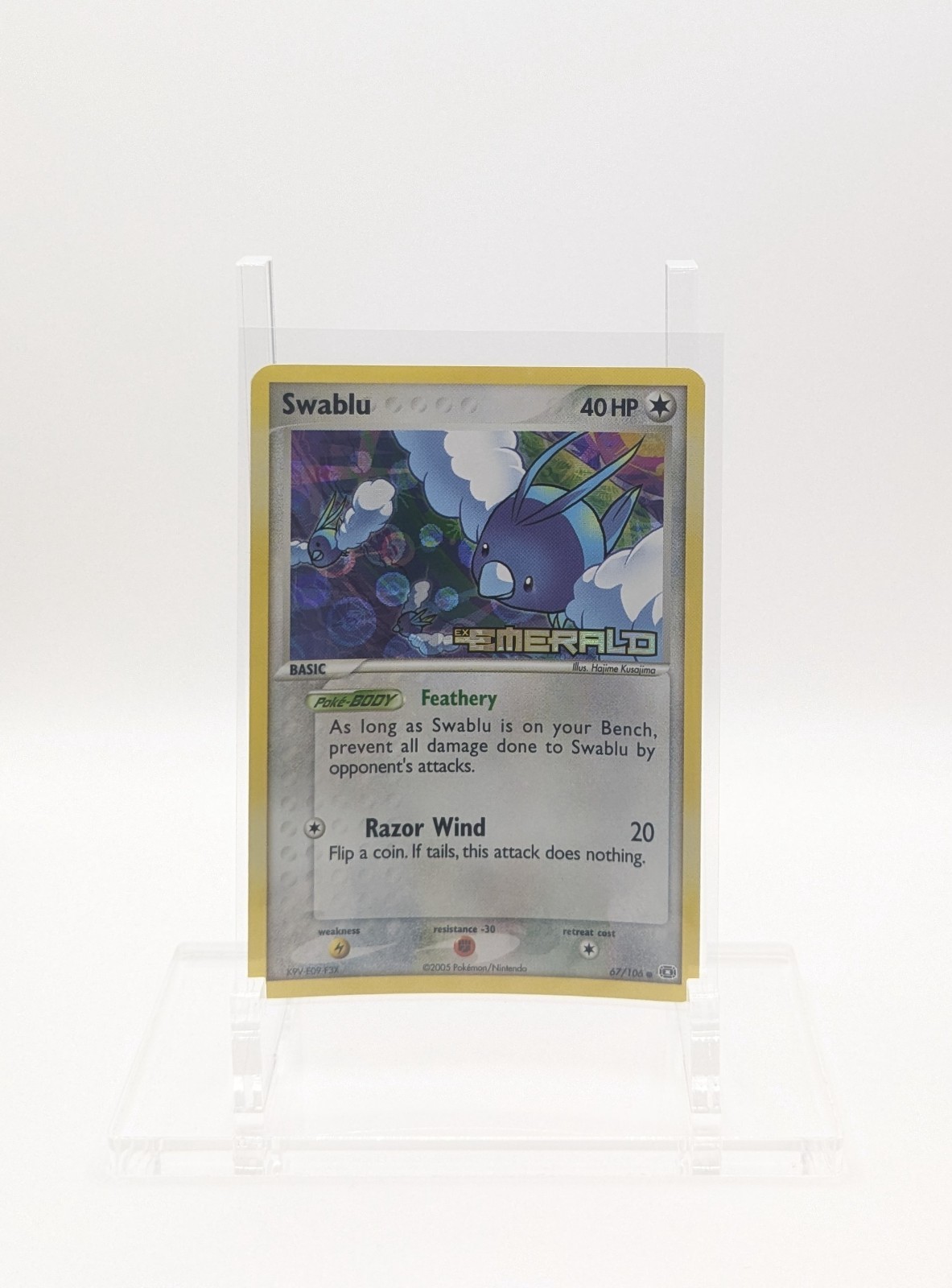 Pokemon EX EMERALD - #67/106 Swablu - ENG - Reverse Holo - NM/M
