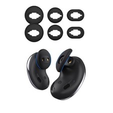 Per Samsung Galaxy Buds Live AhaStyle PT132 Auricolari in silicone S+M+L (nero)