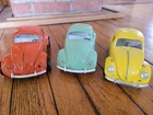 1960s Era Volkswagen Beetle Set of 3:  2 Tonkas; 1 Road Tough
