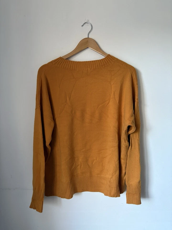 French Connection Women’s Orange Round Neck Jumper size 12/14 - Image 2 of 4
