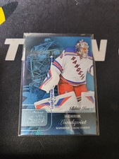 2015-16 Fleer Showcase Flair Row 1 Blue Ice /99 Henrik Lundqvist #14 HOF 