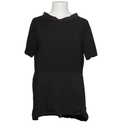 Alpha Studio, T-shirt, Größe: 48, Schwarz, Baumwolle/Elasthan, Einfarbig #1Yj