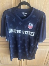 U.S. Soccer USMNT Adult Soccer Game Day Poly  Shirt Jersey Navy Blue 284GD