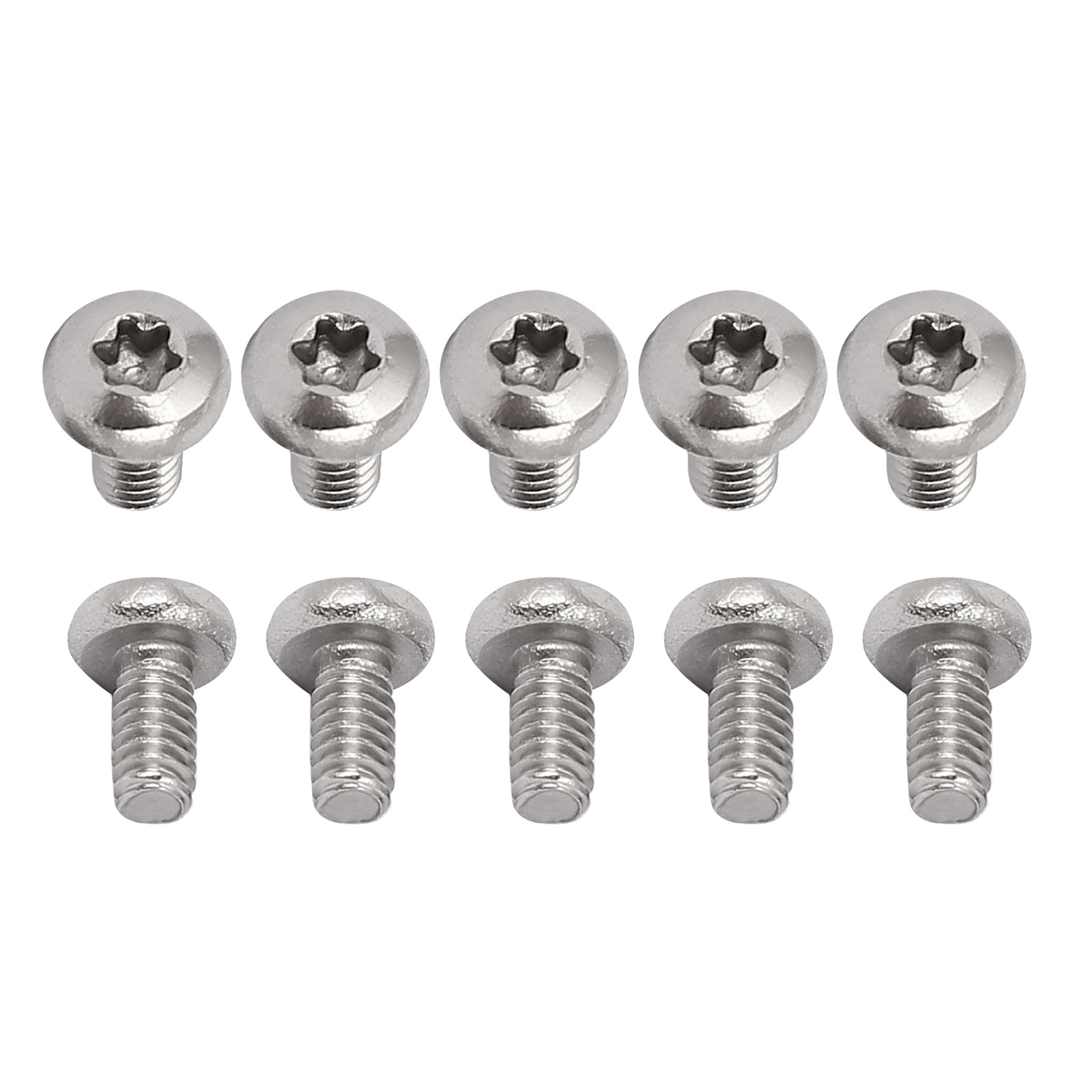 60Pcs M2x4mm Pan Head Torx Security Screws 304 Stainless Steel Fasteners Silver