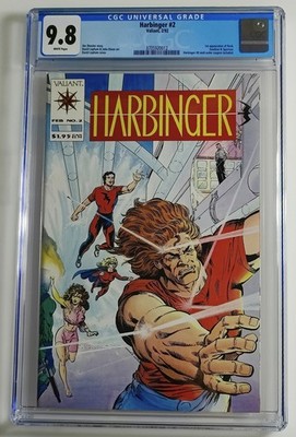 Harbinger #2 1992 Valiant Comics NM/M 9.8 Key w/ Coupon 0 1st App Rock & Swallow
