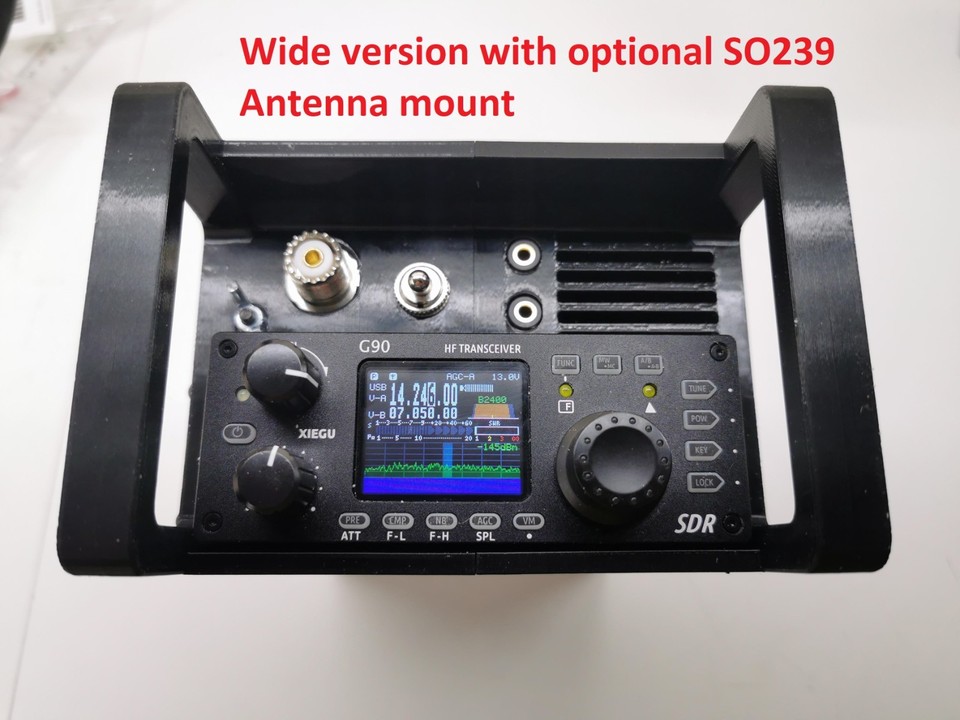 Manpack Radio Rails Xiegu G90 G90S HF Manpack Tactical HAM Go-Box Case Radio Side Rails ...