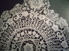 Handmade Antique Israel Star of David Doily - Petit Point 19th Century Vintage — photo 4