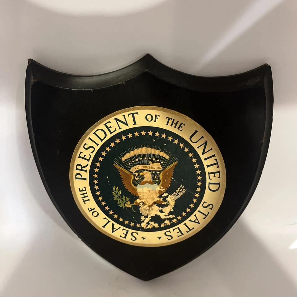 Seal of the President White House Wooden Plaque Vintage Antique - Image 3 of 4