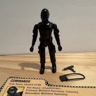 Gi Joe 1982 ARAH Snake Eyes Straight Arm Complete Loose with File Card Vintage