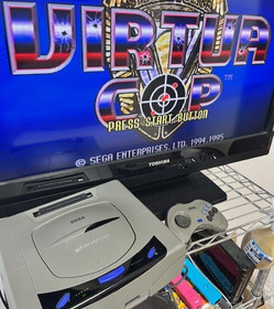 SEGA Saturn Console set  Gray HST-3210  Tested