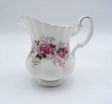 Royal Albert Bone China Lavender Rose Pattern 1/2 Pint Creamer Gold Trim