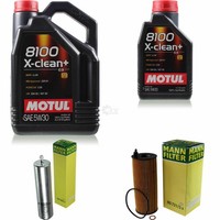 Inspektionspaket 6L Motul X-Clean+ 5W-30 FüR BMW E81 118D 116D 120D E87 123D E83