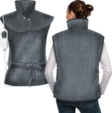 Termoforo Elettrico, 60x85cm, Riscaldante per Spalle, Collo e Schiena | Coperta 