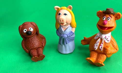 Vintage Fisher Price The Muppet Show ROWLF the DOG,  MISS PIGGY, and FOZZIE BEAR