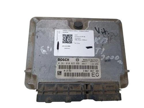 OPEL FRONTERA B 6B Motorsteuergerät ECU 0281010025 2.20 Diesel 85kw 31763464