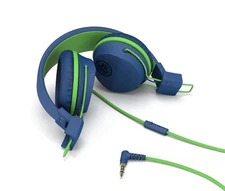 JLab JBuddies Studio On-Ear Folding  Kids WIRED BLUE Headphones