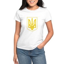 CafePress Ukraine Coat Of Arms T Shirt Women's T-Shirt 904741308