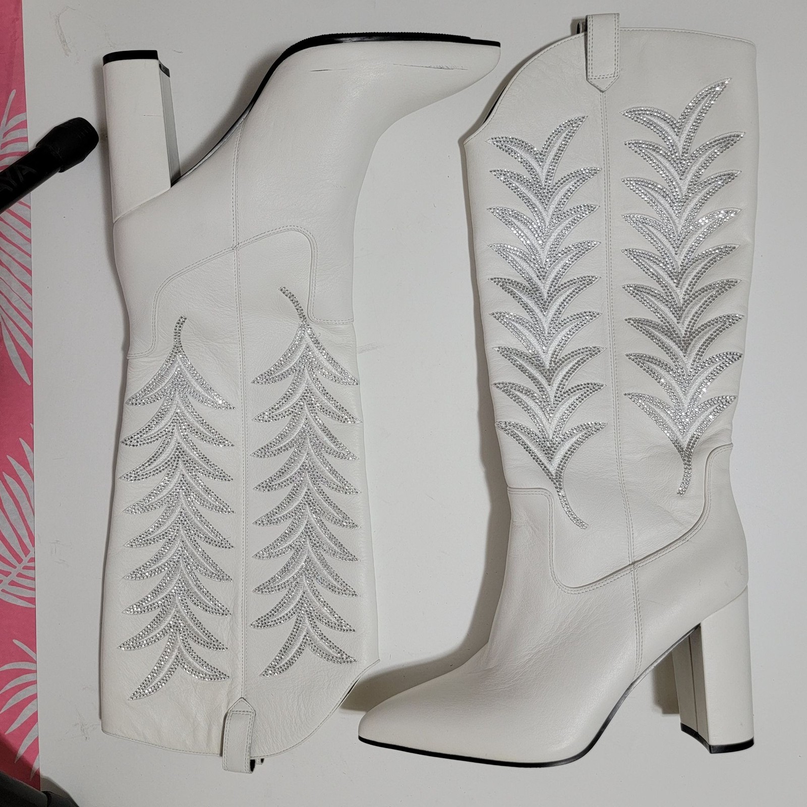 Daniel x Diamond The Tall T Boot Cowgirl Country Western Festival Womens 9 New image 5