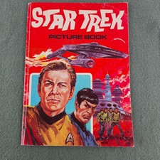 1973 STAR TREK PICTURE BOOK : WHEN PLANETS COLLIDE - Vintage Paperback Comic