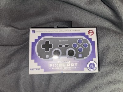 New Pixel Art Grey Wireless Bluetooth Controller For Switch/Switch2, PC, Android