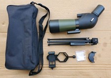 GOSKY 20-60x60 HD SPOTTING SCOPE W/ TRIPOD, CARRYING BAG PHONE ADAPTER