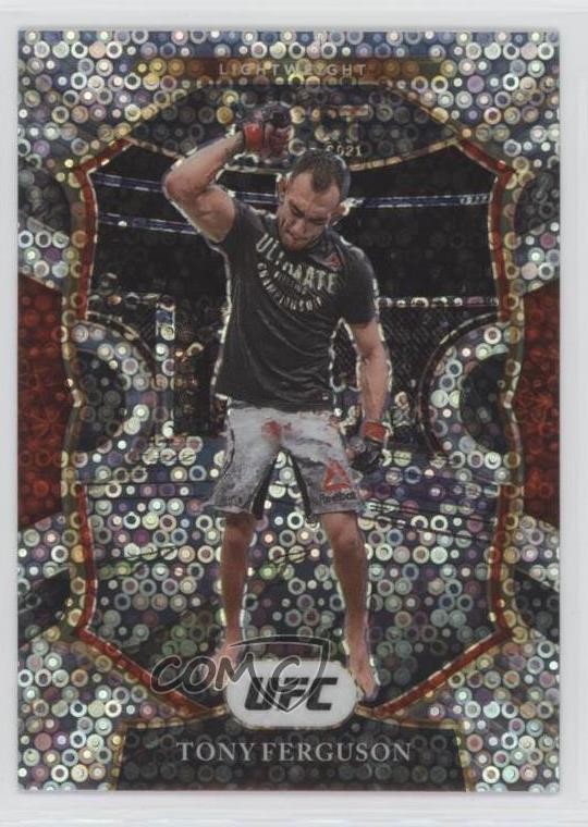 2021 Panini Select UFC Concourse Disco Prizm Tony Ferguson #91 ms9