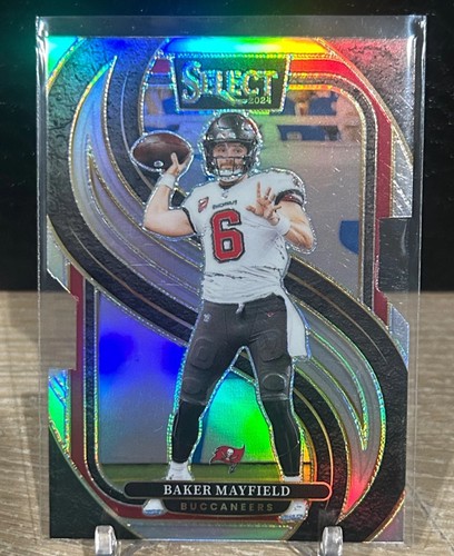 2024 Panini Select Premier Level Baker Mayfield #108 Silver Prizm Die-Cut