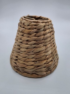 Aspen Creative 51004 Empire Clip On Chandelier Shade Water Hyacinth 3x6x4.75