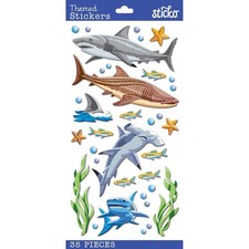 Crafts Stickers Sticko Sharks Tiger Great White Hammerhead Star Fish Bubbles Crafts Stickers Sticko Sharks Tiger Great White Hammerhead Star Fish Bubbles