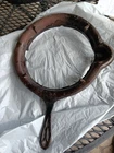 #8 Cast Iron Griswold 975A Handled Waffle Maker Low Base
