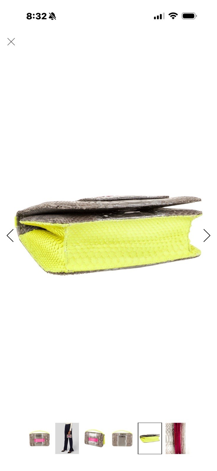 METALSKIN PYTHON Top Handle Handbag - image 4