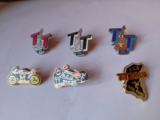 6x ISLE OF MAN TT ENAMEL ACU Badges 2014 2015 2016 2017 2018 2019