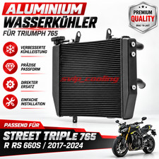 Aluminium Wasserk&uuml;hler K&uuml;hler F&uuml;r 2017-2024/Triumph Street Triple 765 R RS 660S.