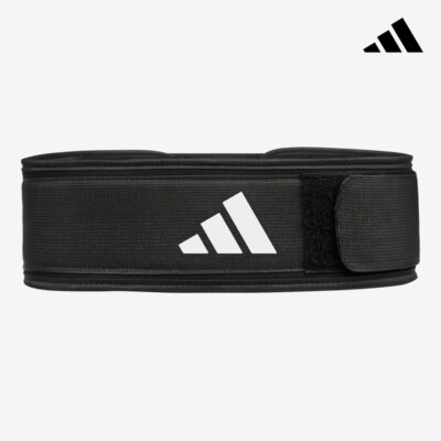 Adidas Essential Weightlifting Belt Powerlifting Support Belt Accessory Black