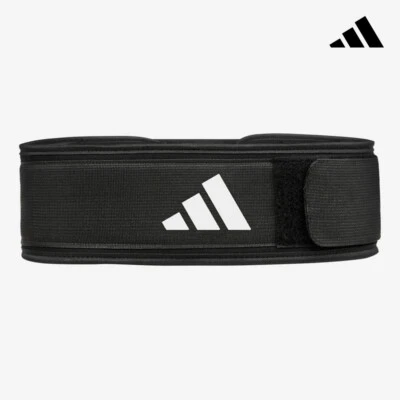 Adidas Essential Gewichthebergürtel Powerlifting Stützgürtel Zubehör schwarz - Bild 1 von 4