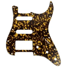 Yellow Brown Tortoise 3-ply Pickguard for USA/MIM Fender Stratocaster/Strat® HSS
