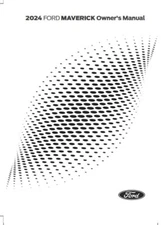 2024 Ford Maverick Owners Manual User Guide