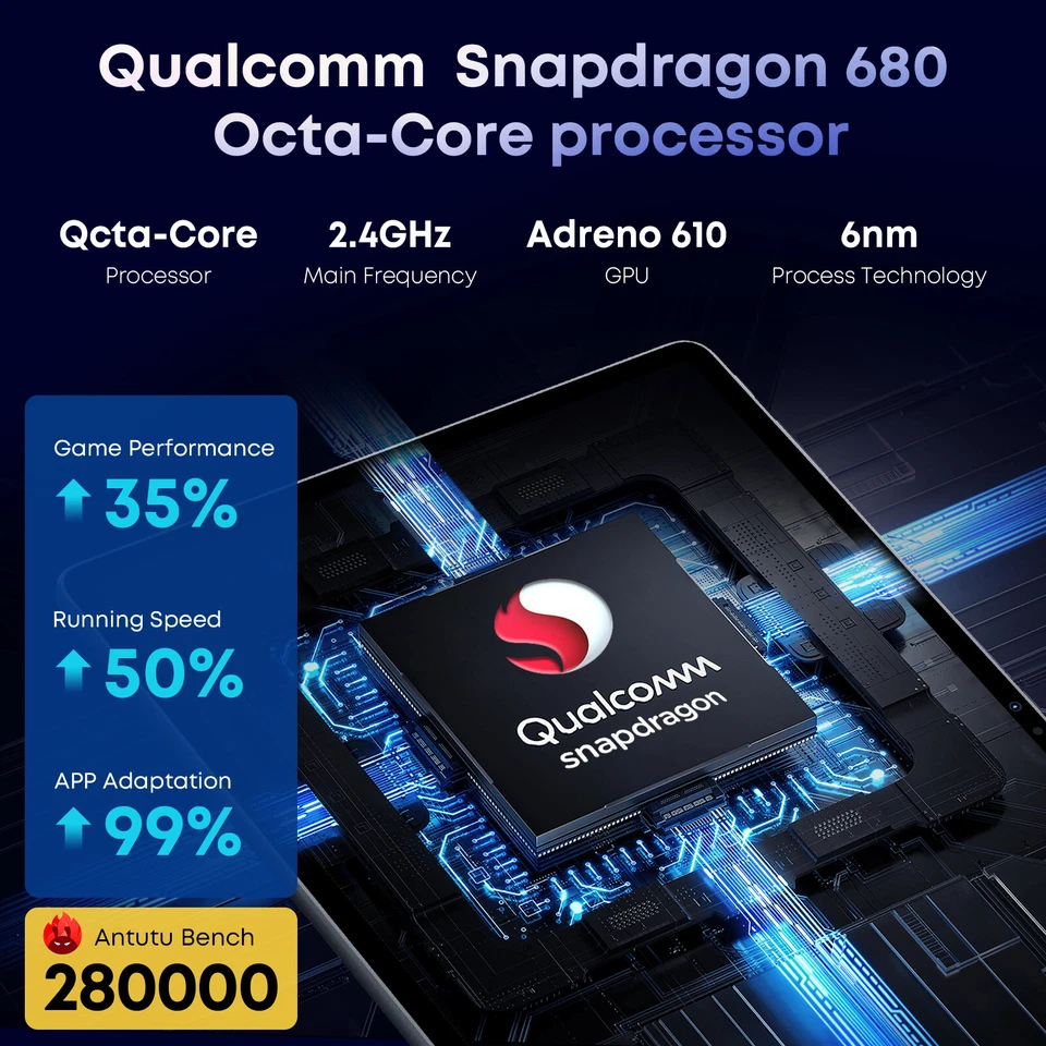 CHUWI Hipad Max Tablet 10.36'' Android 12.0 HD 8G+128G Octa Core Dual SIM 4G LTE - Immagine 3 di 4