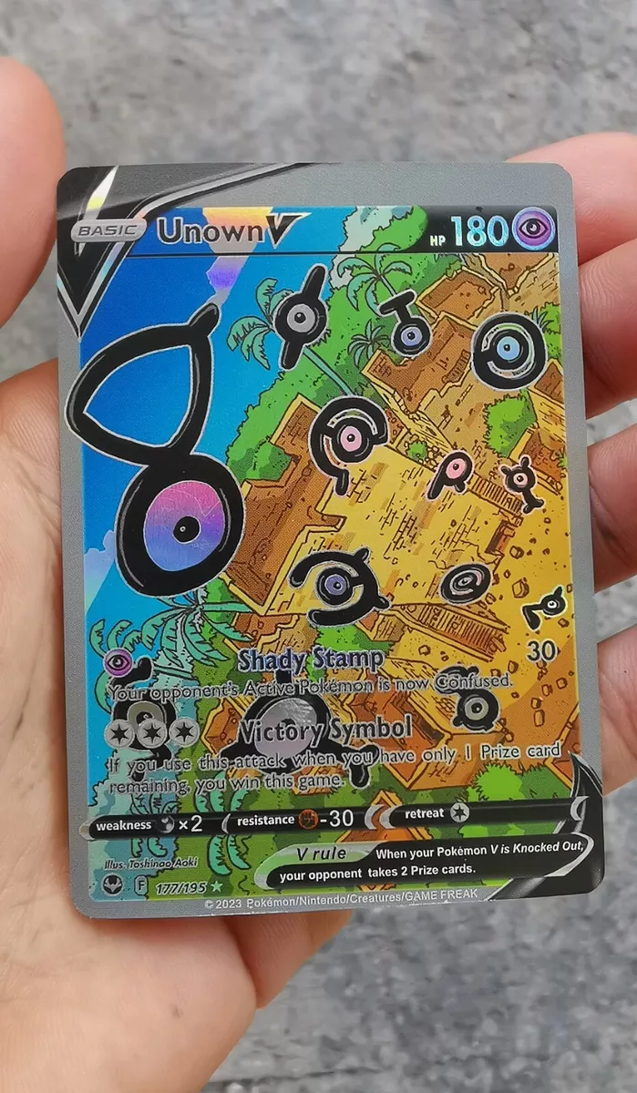 Unown V (Alternate Full Art) - SWSH12: Silver Tempest - Pokemon